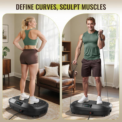 Full body Vibrating Plate Exercise Machine for Lymphatic Drainage, Weight Loss, Toning & Wellness