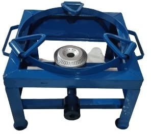 Commercial 18 x 18 Single Mild Steel Single Burner LPG Gas Burner Stove Bhatti