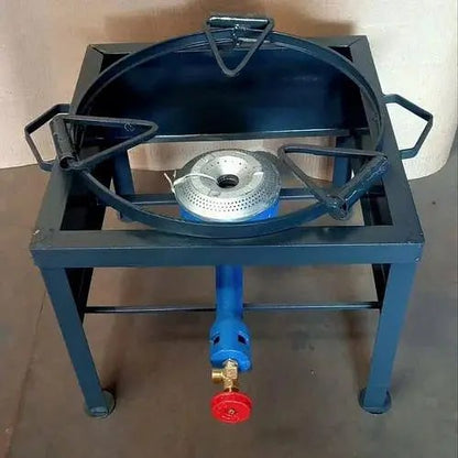 Commercial 18 x 18 Single Mild Steel Single Burner LPG Gas Burner Stove Bhatti