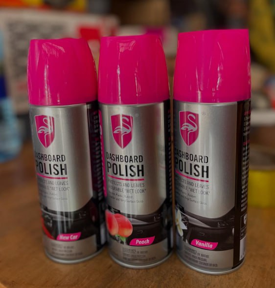 Flamingo Dashboard Polish, for Car, Motorbike, Leather, Plastic, Rubber & Wood