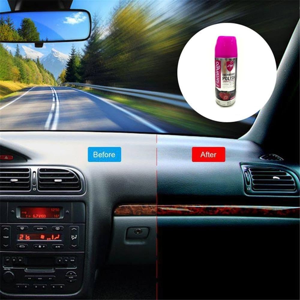 Flamingo Dashboard Polish, for Car, Motorbike, Leather, Plastic, Rubber & Wood