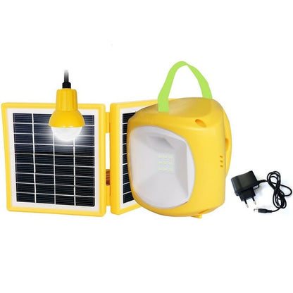 Portable Solar Lantern with DC Bulbs Solar Lighting System with 2 Panels
