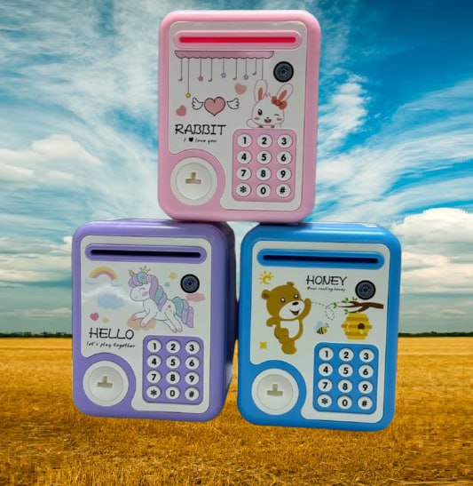 Electronic Piggy Bank for Kids & Children for Fun & Educational Savings Box - Teaches Money Management