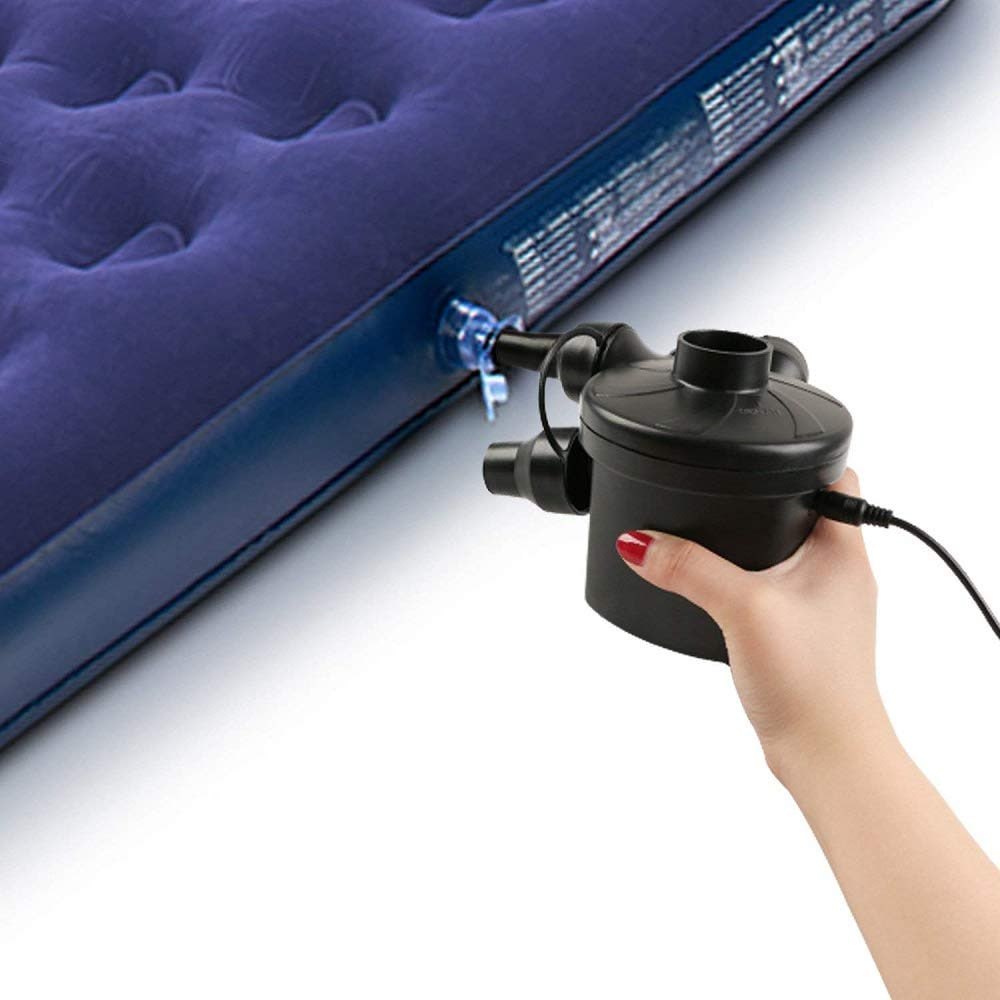 Electric Air Pump with 3 Hoses for Inflating Mattresses, Airbeds, Pools, Toys, Rafts and Vacuum Bags