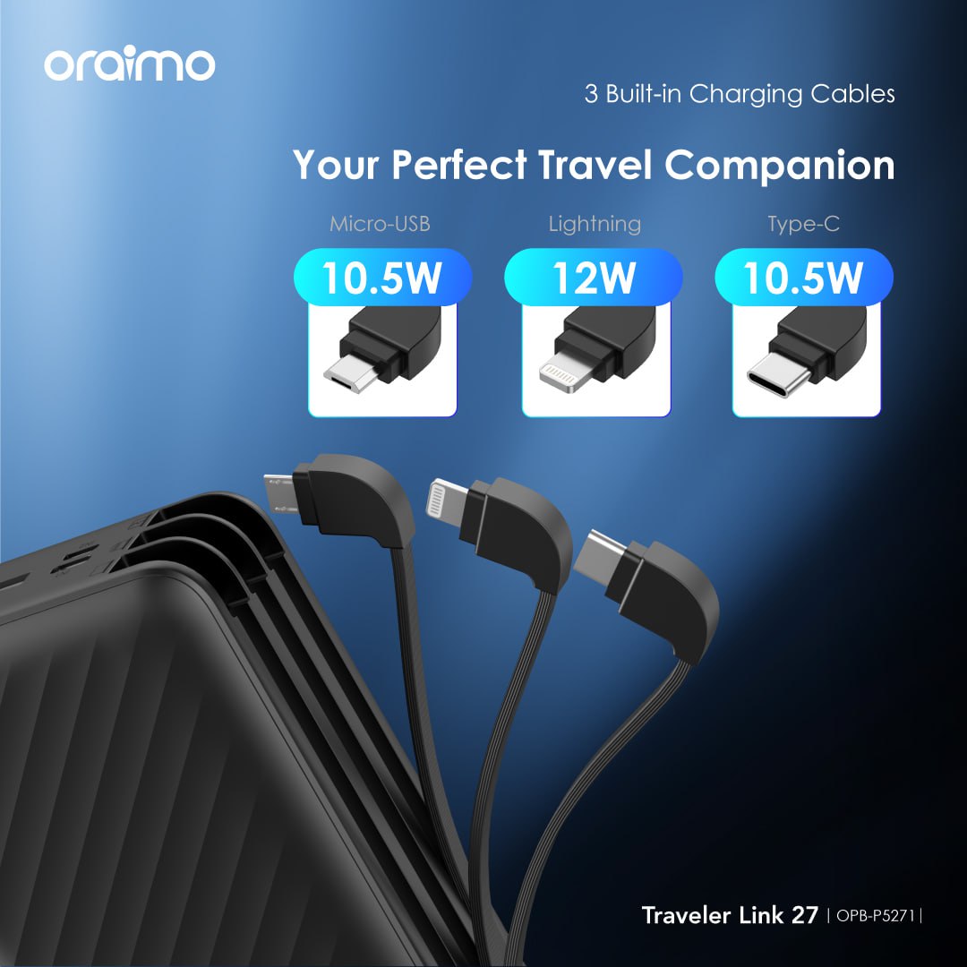 oraimo Traveler 27000mAh 12W Power Bank