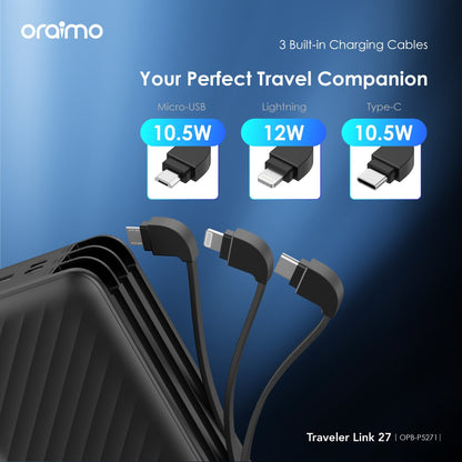 oraimo Traveler 27000mAh 12W Power Bank