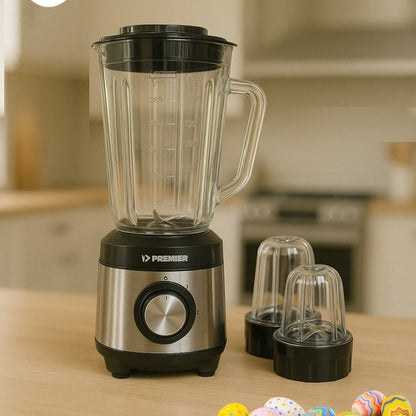 Premier 600 Watts 3 Speed Premier 3-In-1 Juice Blender 1.8 Ltrs Capacity