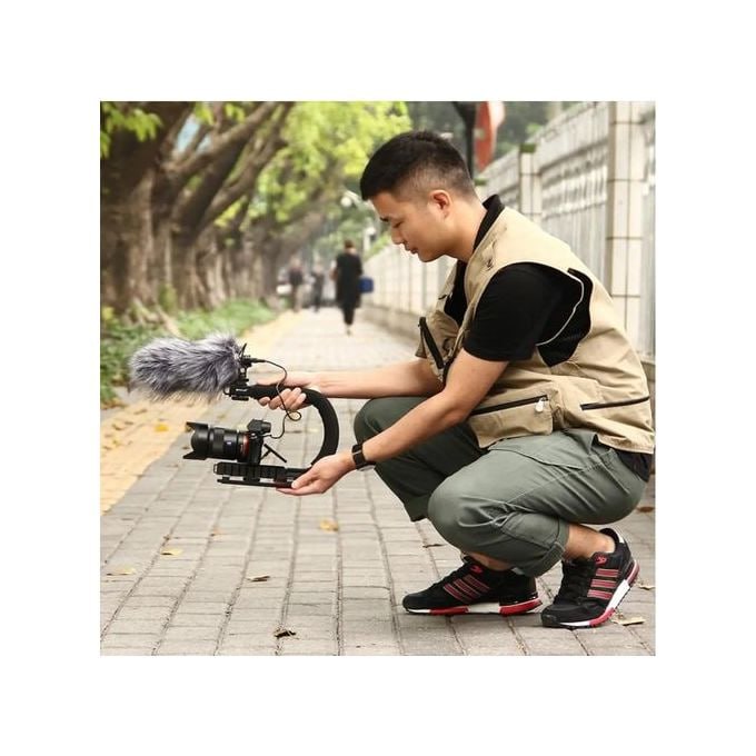 Vlogging Kit Bracket Stabilizer U Shaped Gimbal Video Making Kit For Phones & Cameras