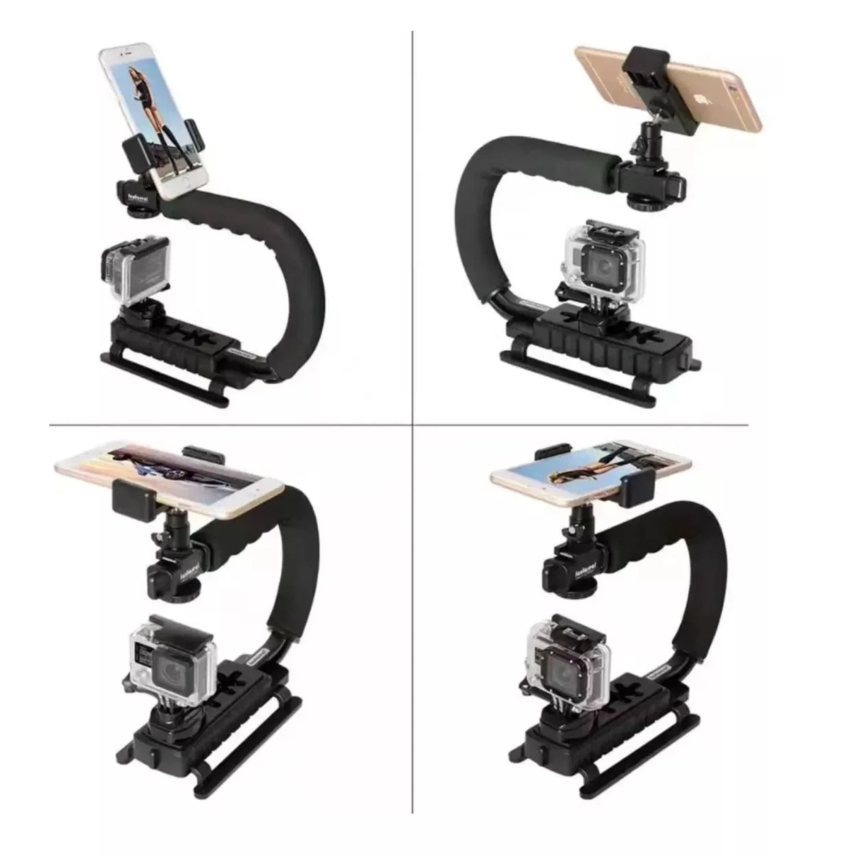 Vlogging Kit Bracket Stabilizer U Shaped Gimbal Video Making Kit For Phones & Cameras