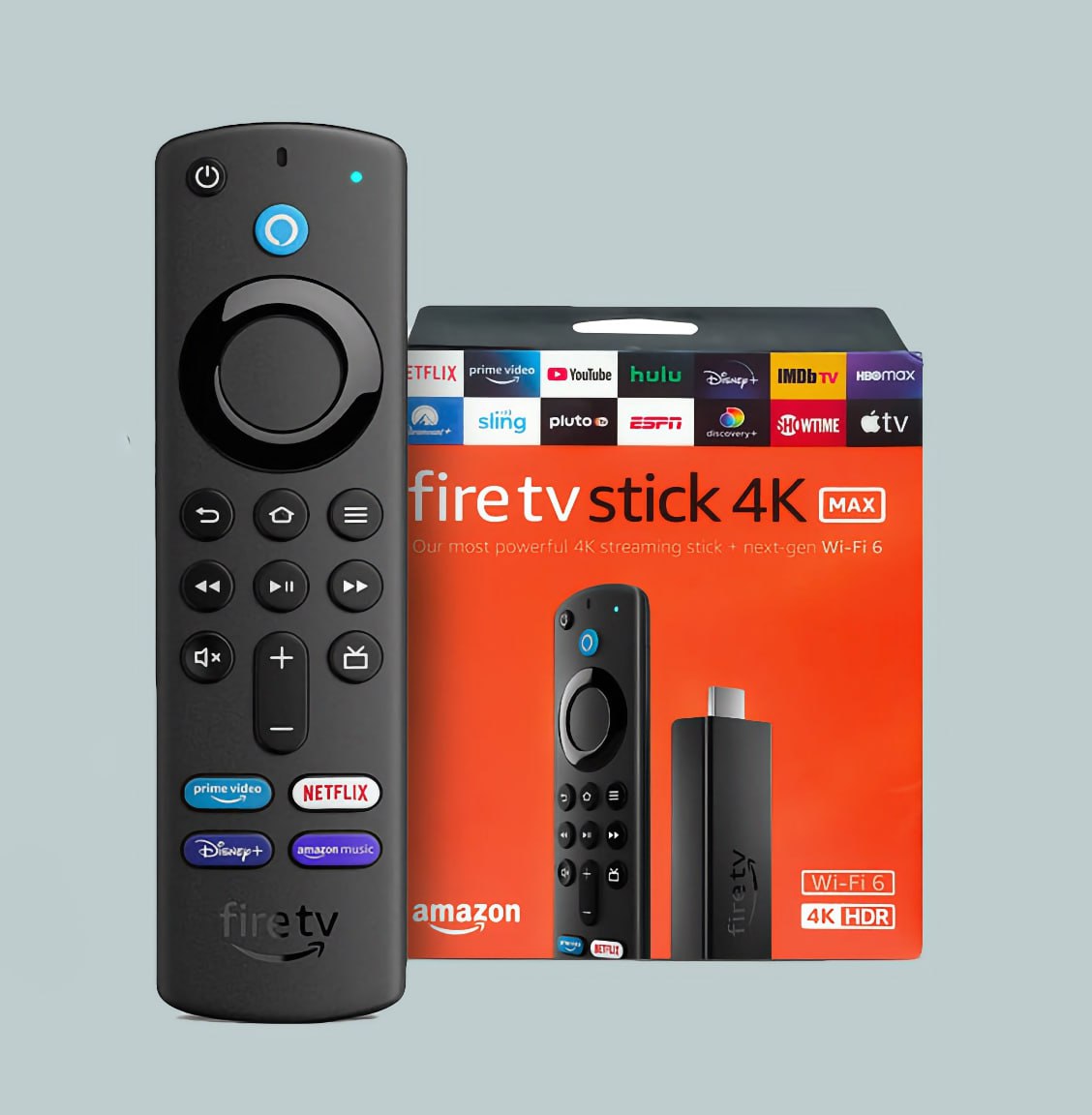 Amazon Fire TV Stick - Supports Wi-Fi 6, Alexa Voice, Remote (includes TV controls)