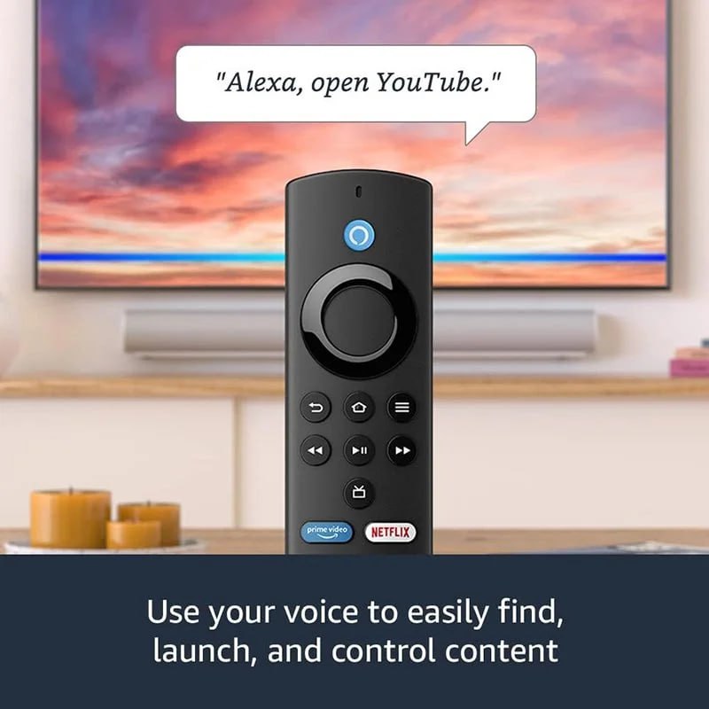 Amazon Fire TV Stick - Supports Wi-Fi 6, Alexa Voice, Remote (includes TV controls)