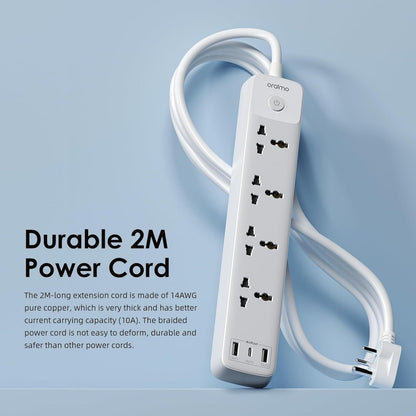 Oraimo PowerHub2 Power Strip 2500W Extension Board with USB C Ports