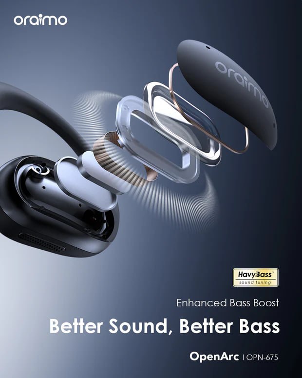 Oraimo OpenArc Open-Ear Wireless Earphones OPN-675 Earbuds