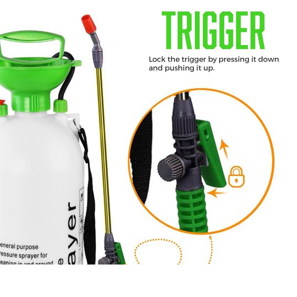 Garden Pressure Weed Spray Bottle Hand Pump Water Plant Sprayer