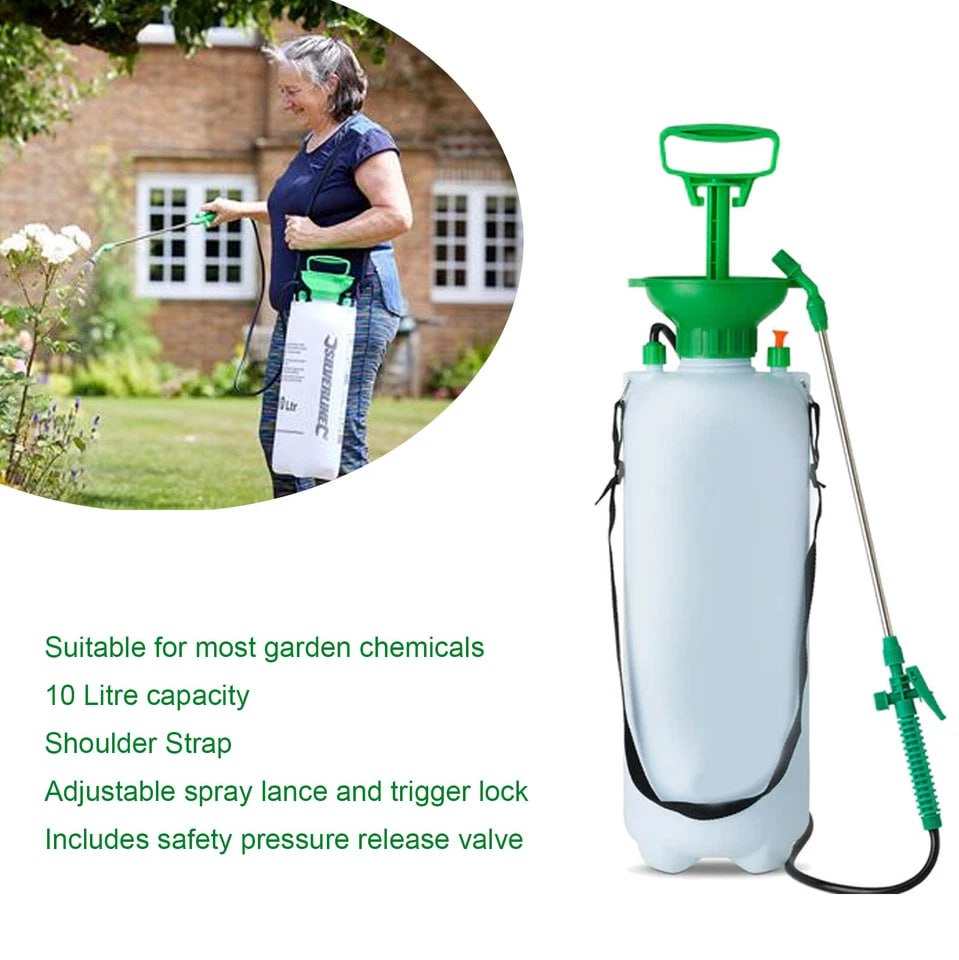 Garden Pressure Weed Spray Bottle Hand Pump Water Plant Sprayer