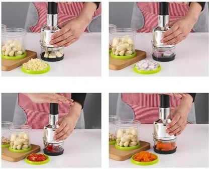 Multi-Function Manual Onion Chopper Garlic Crusher, Chopper, Multi-Function Kitchen Supplies