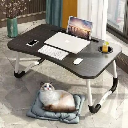 Laptop Bed And Desk Tray Holder With Cup Holder
