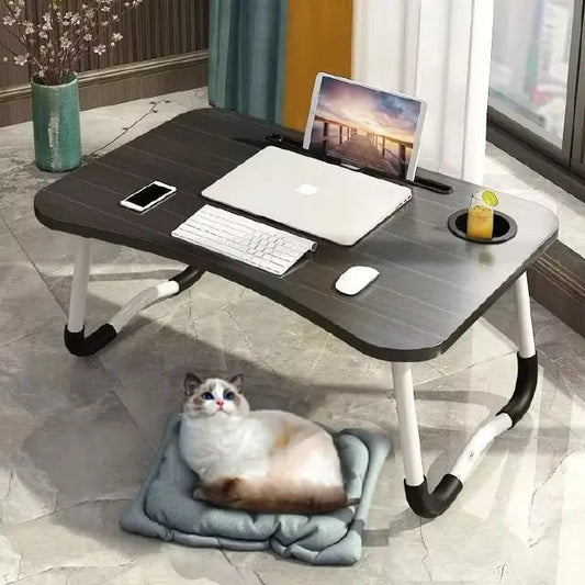 Laptop Bed And Desk Tray Holder With Cup Holder