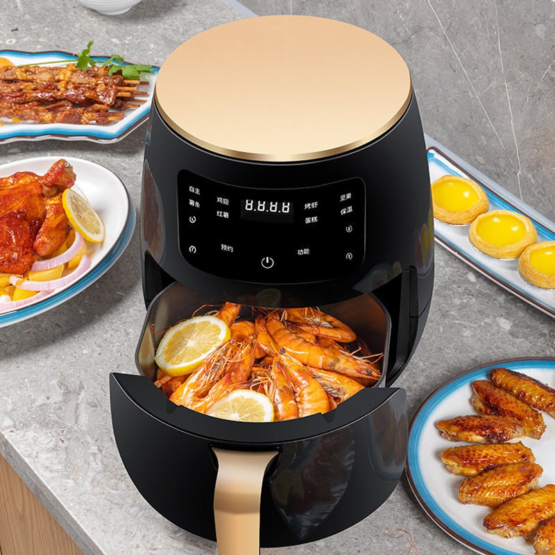 Silvercrest Air Fryer Pot for Oil-Free Food Cooking - 6 Ltrs