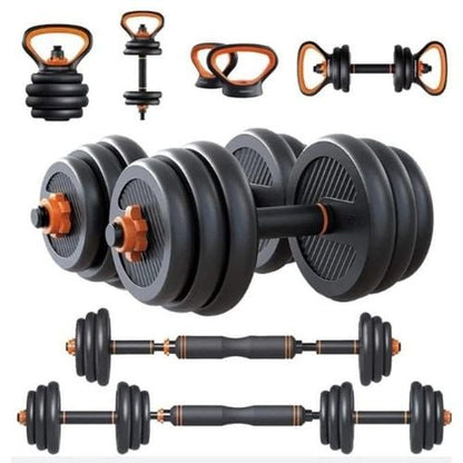 6-In-1 Dumbells With A Barbell And Kettlebells - Ultimate Home Gym Solution