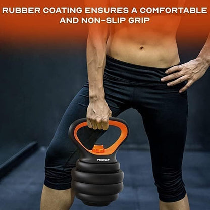 6-In-1 Dumbells With A Barbell And Kettlebells - Ultimate Home Gym Solution