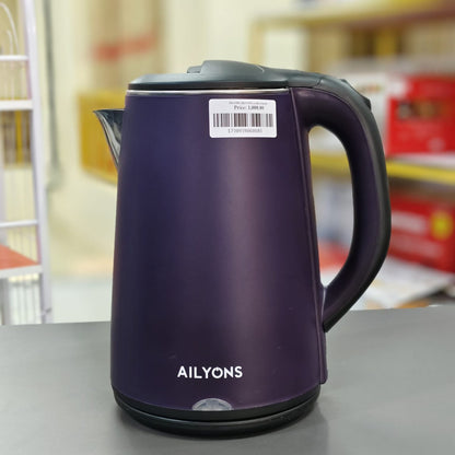 AILYONS Stainless Steel 2.2Ltr Electric Kettle with Safety Lock Lid & Boil-Dry Protection