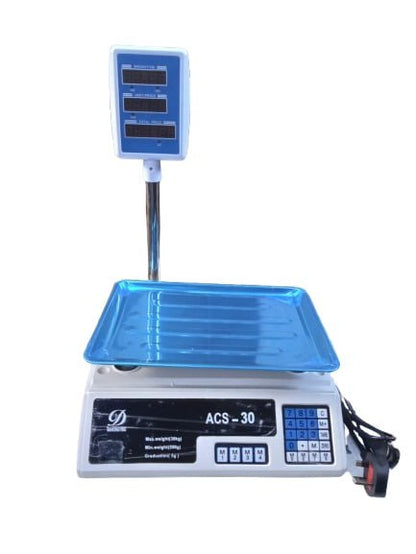 Digital Scale Electronic Market Balance Weighing Machine for upto 30kg