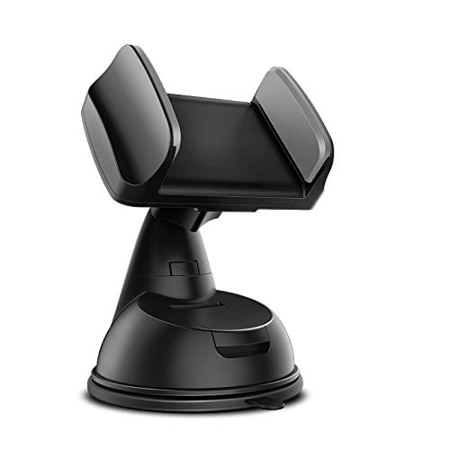 Silicone Car Mobile Holder Mount Short Neck 360° Rotation with Ultimate Reusable Suction Cup for Car Dashboard & Windshield