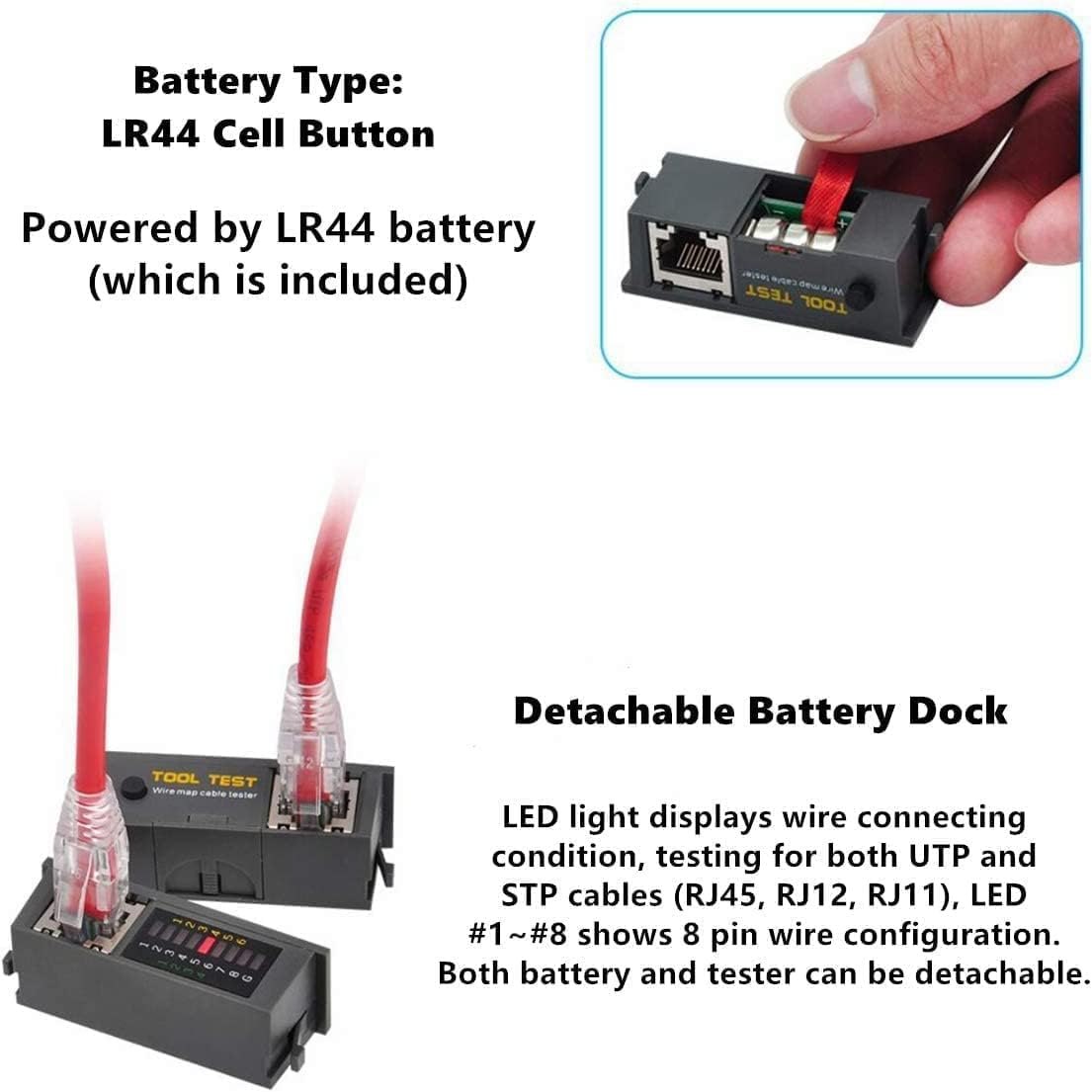 Network Cable Crimper with LAN Tester 4P 6P 8P Telephone Cable RJ45/RJ12/RJ11 Network Cable Pliers Ratchet Modular Telecom Crimping Tool