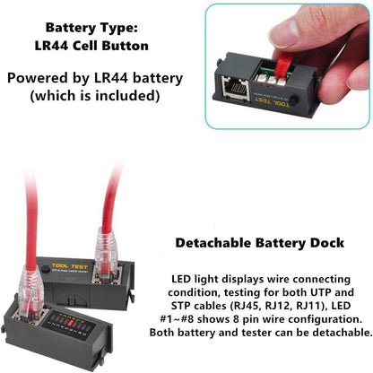 Network Cable Crimper with LAN Tester 4P 6P 8P Telephone Cable RJ45/RJ12/RJ11 Network Cable Pliers Ratchet Modular Telecom Crimping Tool