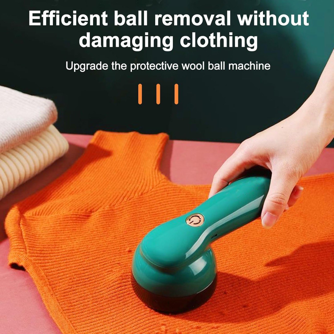 Portable Electric Lint Remover & Shaver for Sweaters and Wool with USB Cable and 2 Replacement Blades