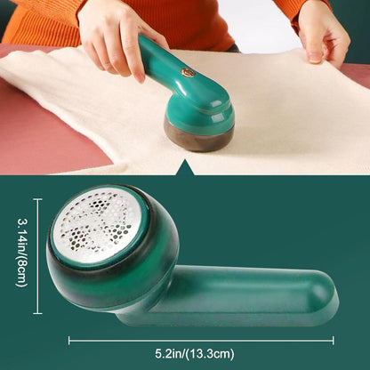 Portable Electric Lint Remover & Shaver for Sweaters and Wool with USB Cable and 2 Replacement Blades