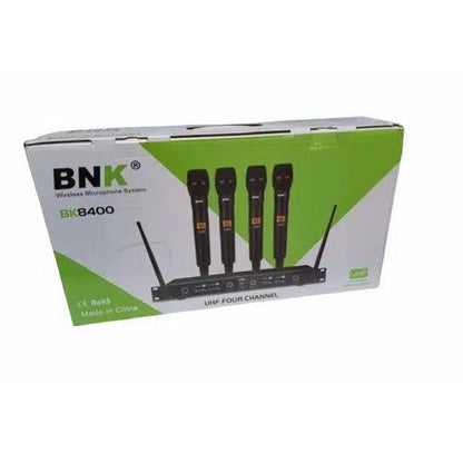 BNK BK8400 UHF Wireless Microphone System with 4 Mics Set
