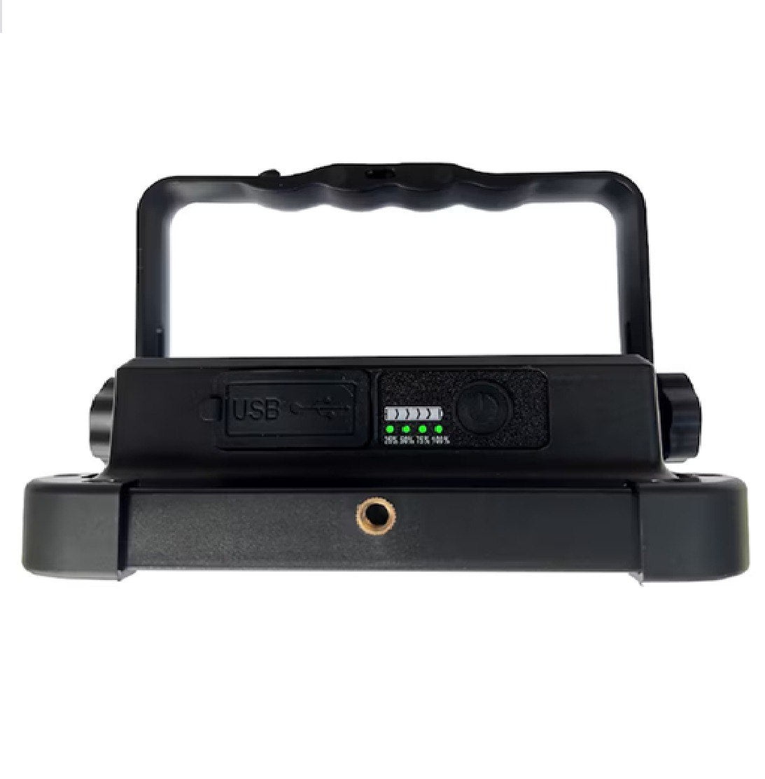 Rechargeable Work Light, Portable Solar LED Floodlight with USB Port & 4 Lighting Modes