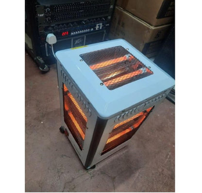 Premier 2000W Quartz Room Heater With 5 Heating Sides, Wheels And Safety Handle