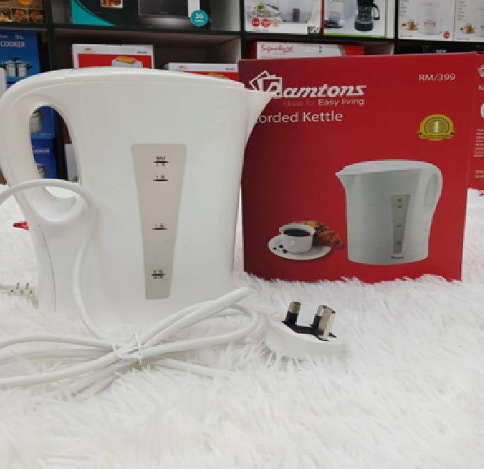 Ramtons Corded Electric Kettle 1.7 Ltrs Capacity 1YR Warranty