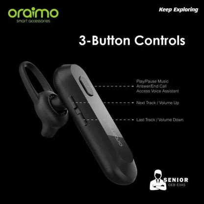 Oraimo In-Ear Earpiece Bluetooth & Wireless Headset