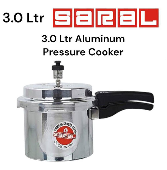 Alminium Saral / Signature Heavy Pressure Cooker with Explosion Proof+ & Safety Valve
