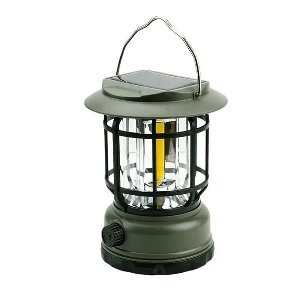 Rechargeable & Solar Powered Camping LED Lantern Lamp for Outdoor Camping, Hiking and Fishing