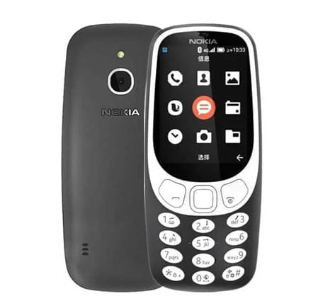 Nokia 3310 16MB Storage,16MB RAM, 2.4" TFT Display, Dual SIM, 2MP Camera, 1200mAh Battery