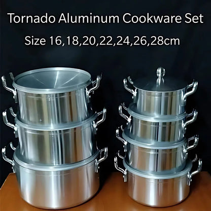 Tornado Stainless Aluminium Cookware 14 PCs Sufuria Set