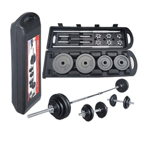 50 KG Barbell and Dumbbell Set