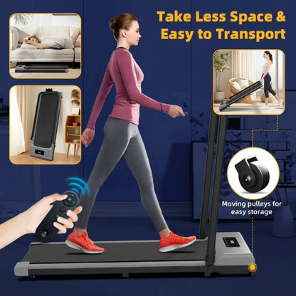 Foldable Electric Treadmill - Electronic Walking Pad - Upto 10km/hr