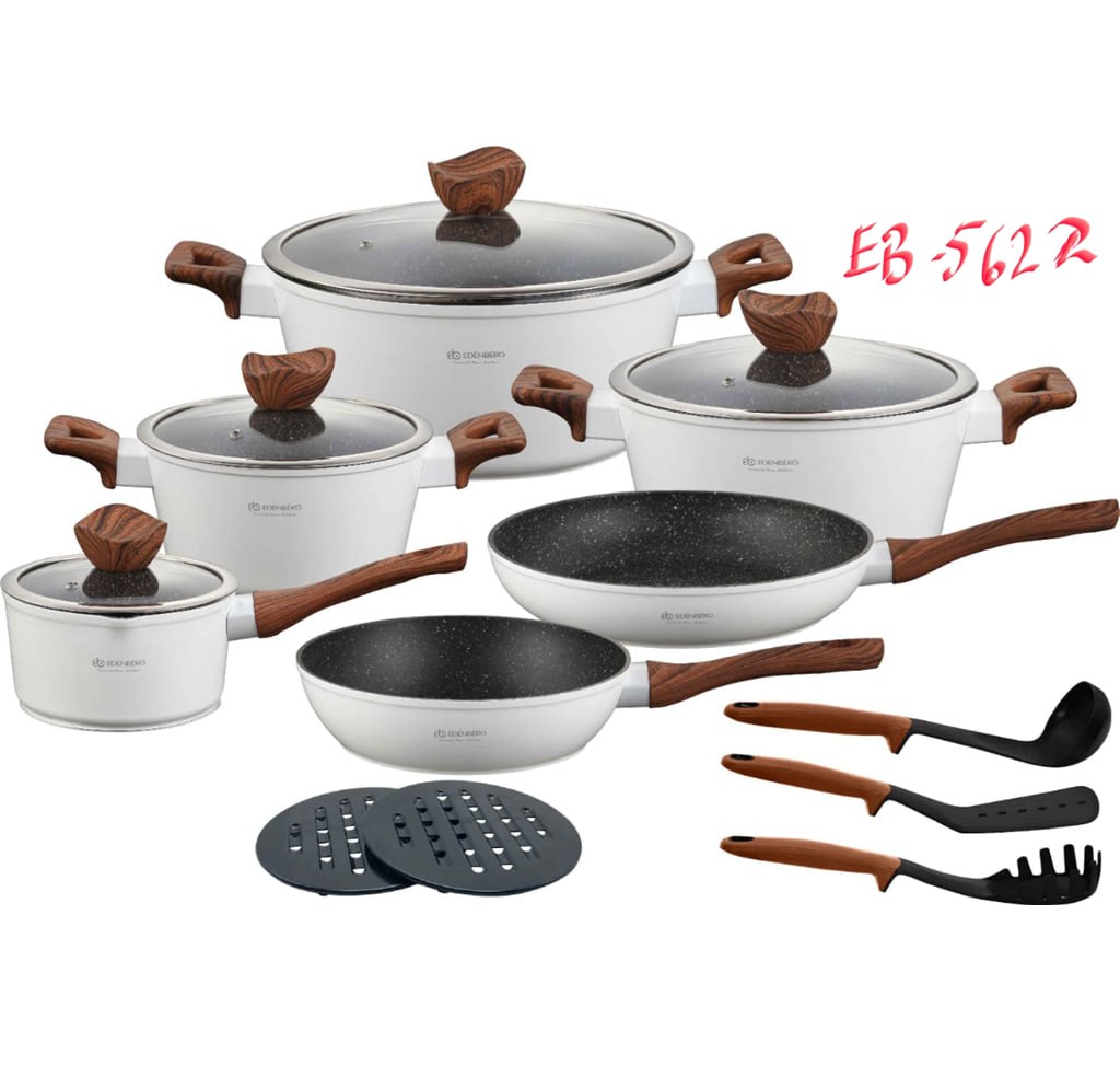 Edenberg Granite Cookware Set With Kitchen Tools 15Pcs
