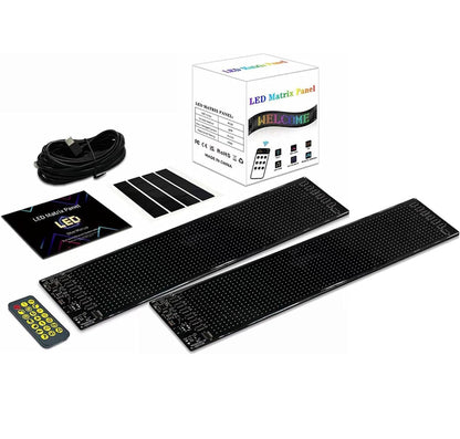 Colorful Eye Lamp Soft Screen for Car Windows, DIY Car Dynamic Led Smart Colorful Eye Lamp Soft Screen, Windshield Eyes Animated Led (2 Pack)