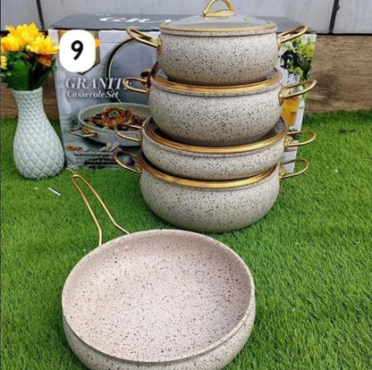 Granite Coating Kitchen Classy Cookware Set 9-PCs