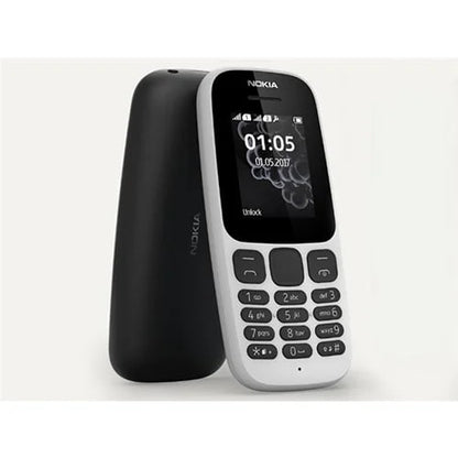 Nokia 105 Classic Africa Edition – 1.77″ Solid Modern Design Dual Sim FM Radio powered by 800 mAh Removable Battery