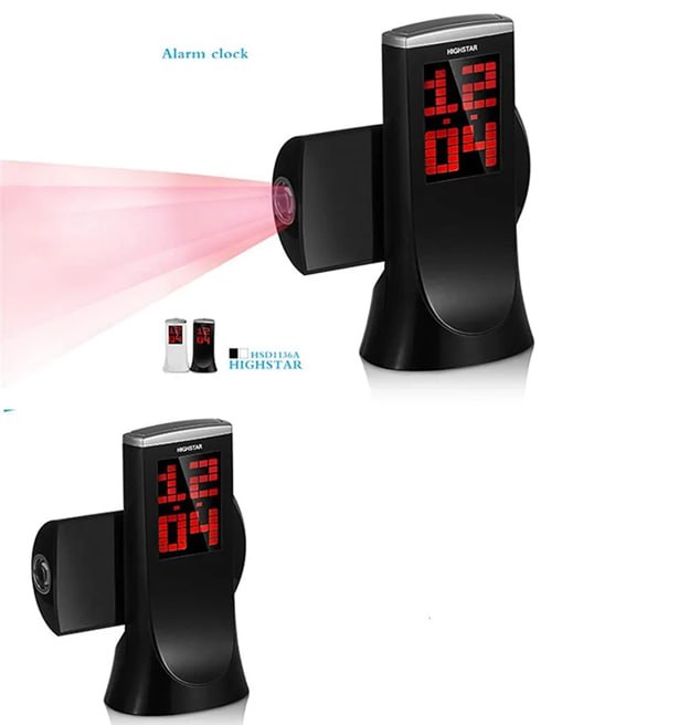 Multi Function Bedside Clock with Temperature display & Projection clock LED