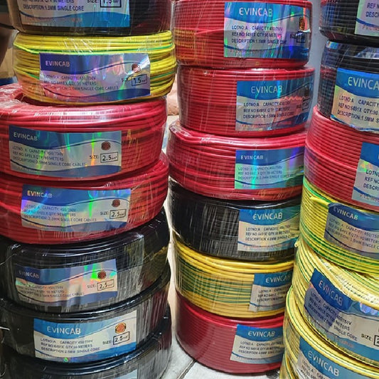 Evincab Single Core 2.5 MM Electrical cable, 90m Roll with Load Capacity of 450/750Volts