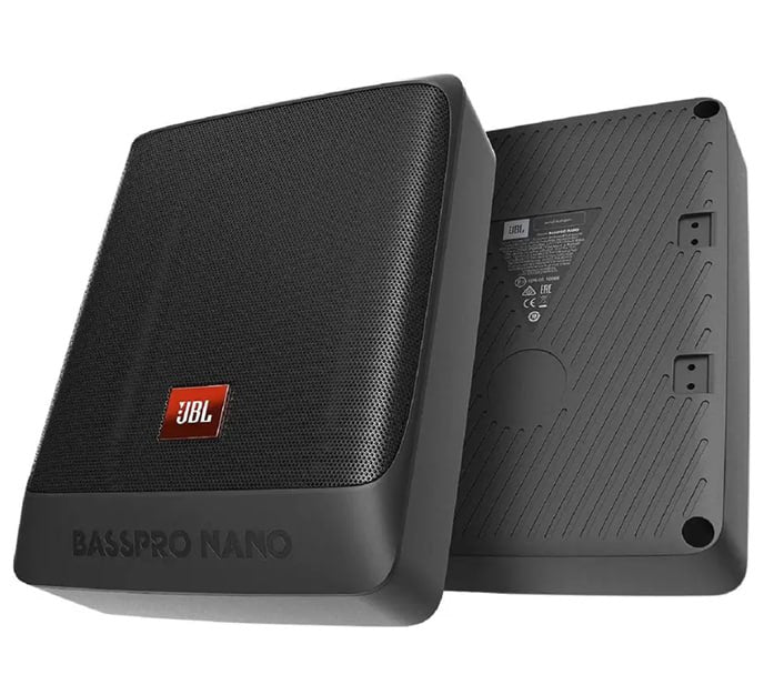 JBL BassPro Nano Ultra-Compact Subwoofer Active Car Underseat 6"x8" - 200 Watt